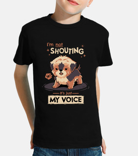 t-shirt bambino my voice yorkshire terrier