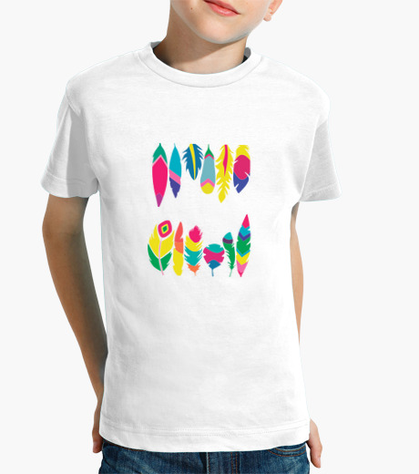 T-shirt bambino piume di carnevale
