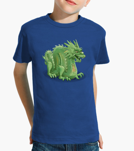 T-shirt bambino t- t-shirt con drago di giada