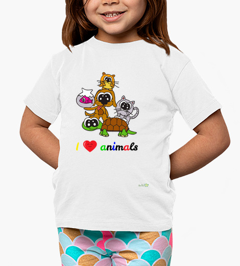 T-shirt bambino t-shirt i love animali