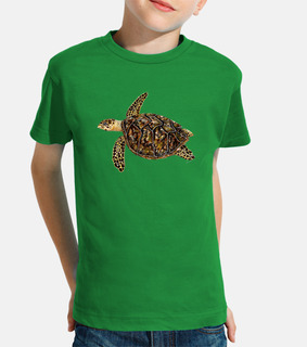 t-shirt bambino tartaruga embricata (eretmochelys imbricata)