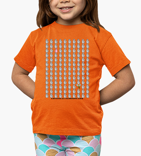 T-shirt bambino un sacco of nicolau orange