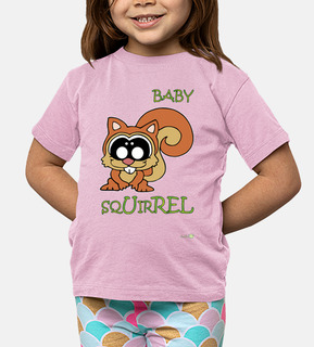 t-shirt bébé écureuil