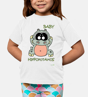 t-shirt bébé hippopotame