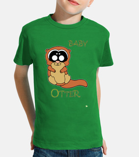 t-shirt bébé loutre