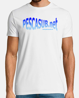 t-shirt bianca - blu logo