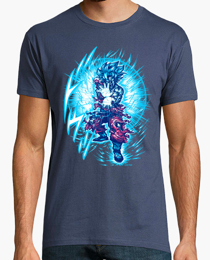 T-shirt blu super saiyajin