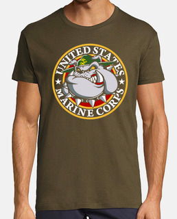 t-shirt bulldog usmc mod.2