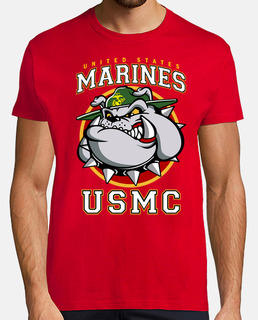t-shirt bulldog usmc mod.3
