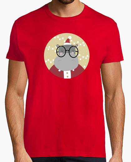 T-shirt Christmas hippo