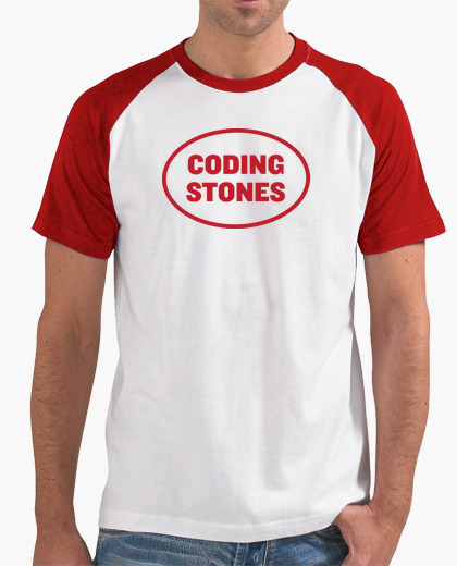 T-shirt codifica pietre logo rosso