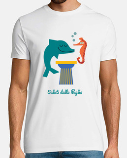T-shirt con delfino