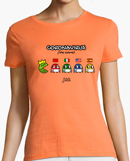 T-shirt coronavirus - il gioco - pacman