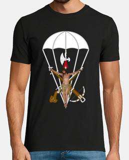 t-shirt cristo paracadutista mod.1