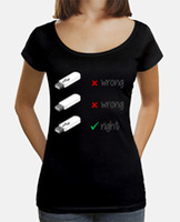 T-shirt da donna scollo amplio & Loose Fit