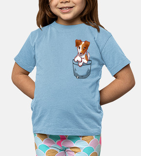 t-shirt da passeggio, liscia, carina, fox terrier