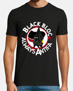 t-shirt da uomo - blocco nero sempre antifa