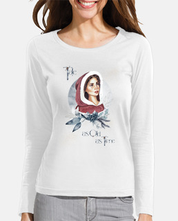 t-shirt femme manches longues bella disney aquarelle