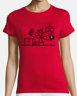 T-shirt femme sans manches, Rouge