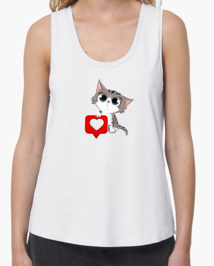 T-shirt gattoto con il cuore