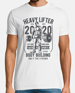 t-shirt gym training weights retro body building sport gym