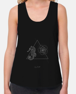 t-shirt hippocampe noir
