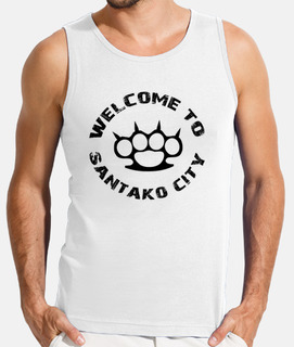 T-shirt homme sans manches, Blanc
