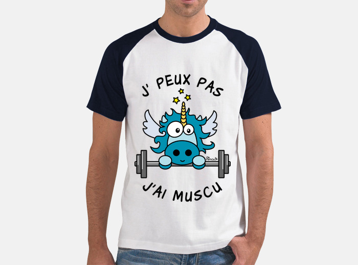 T shirt licorne best sale homme