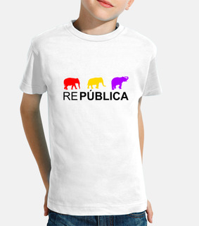 t-shirt infantile elefanti repubblica