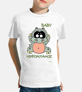 t-shirt ippopotamo bebè