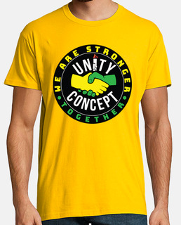T-shirt jaune Unity Stronger
