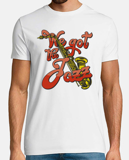 t-shirt jazz vintage musical retro musiciens saxophone