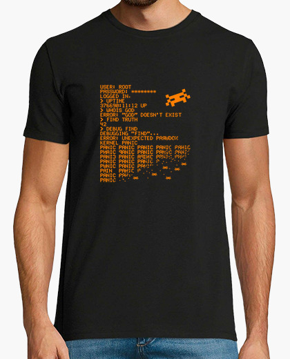 T-shirt kernel panic! (arancione)