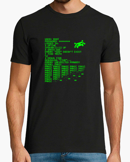 T-shirt kernel panic! (verde)