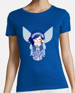 t-shirt kokeshi blue fairy