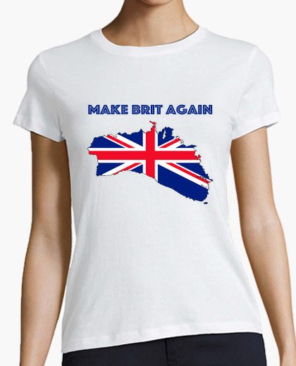 T-shirt make donne britanniche, manica corta
