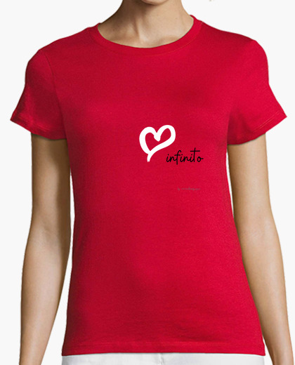 T-shirt maniche taglio infinity amore