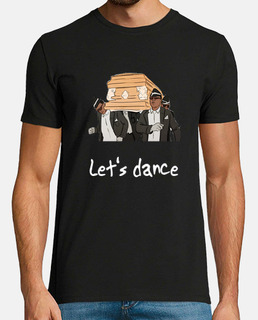 t-shirt meme de danse de cercueil, danse de cercueil, manches courtes en noir