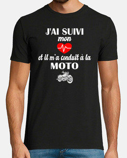 T-shirt motard moto idée cadeau homme