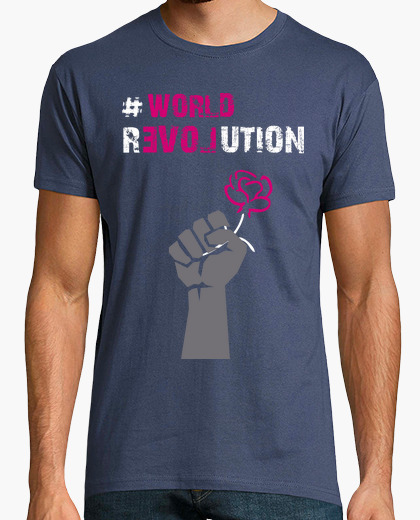 T-shirt parola rivoluzione amore spanish...