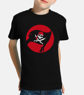 t-shirt per bambini - bandiera pirata jolly roger