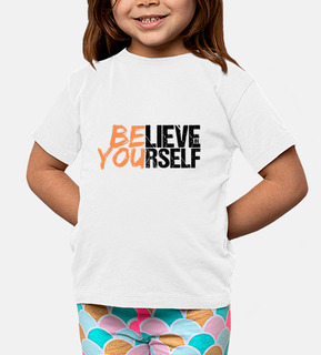 t-shirt per bambini credi in te stesso