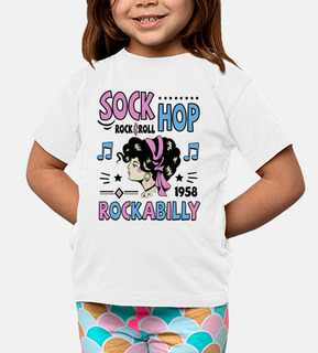 t-shirt pin up rock and roll anni &#39;50 calza hop 1958 rock and roll vintage degli anni &#39;50