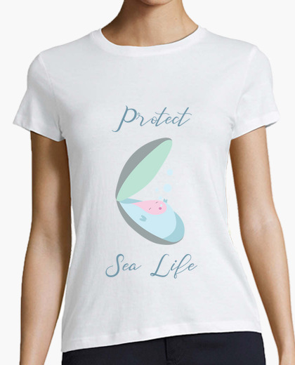 T-shirt Protect sea life - mussel