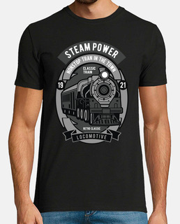 t-shirt rétro locomotive classique trains chemin de fer trains vintage