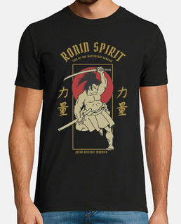 t-shirt samurai retro ronin spirit japan japanese