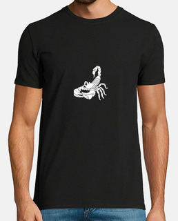 t-shirt scorpion blanc pour homme