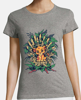 t-shirt simba trône roi de fer lion