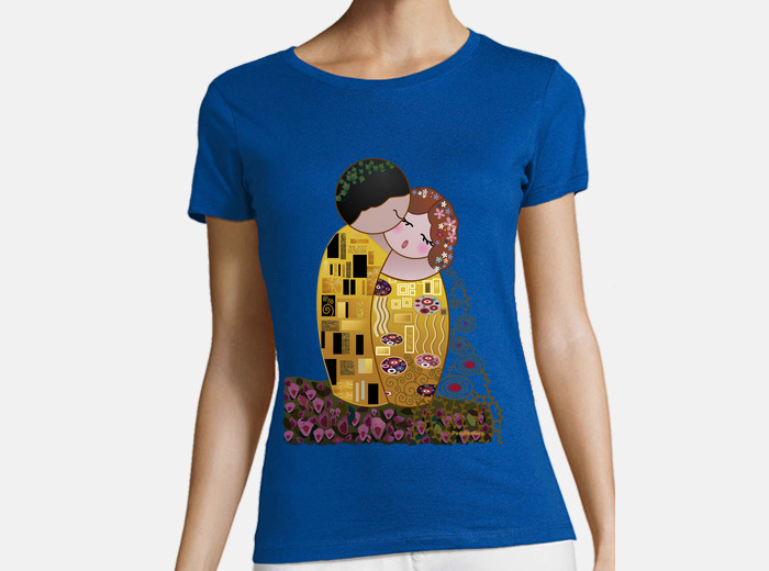 style kokeshi kiss klimt t shirt tostadora