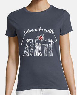 t-shirt take a breath design for dark backgrounds